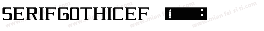 SerifGothicEF 字体转换